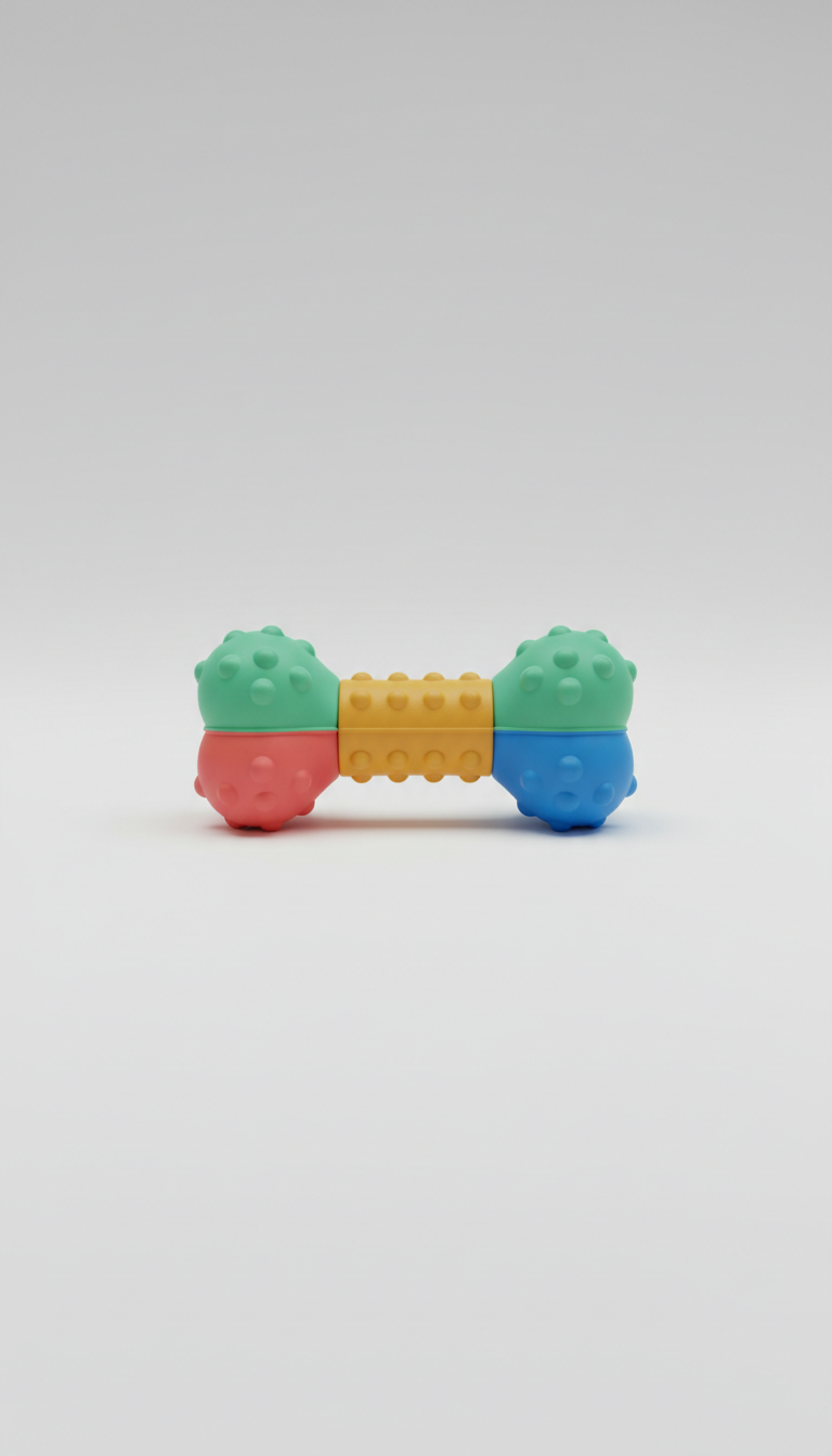 Playful Squeaky Dog Toy With Cheery Colors
